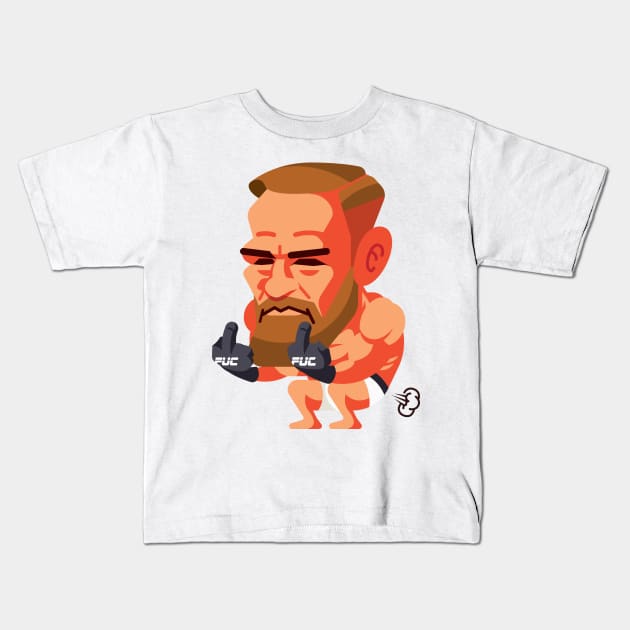 Conor The King of MMA Fighter Kids T-Shirt by Kaexi